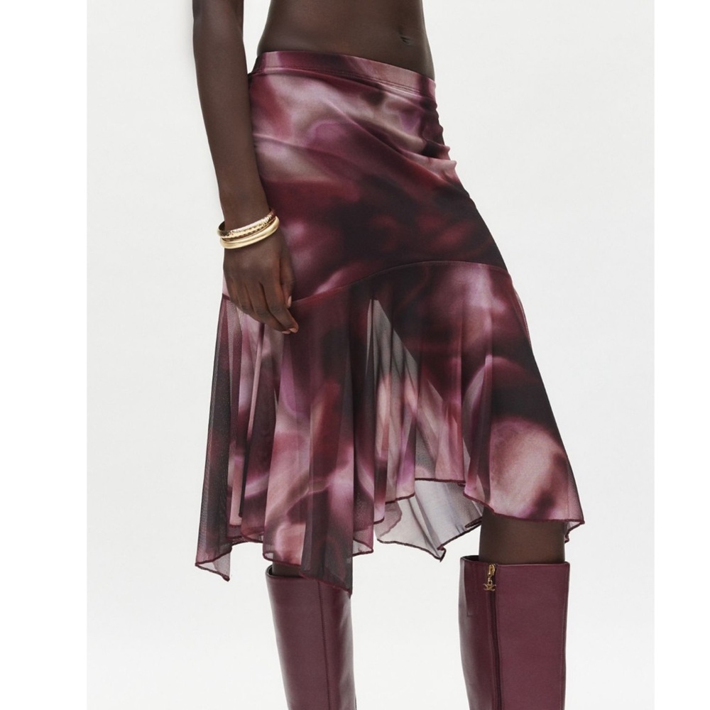 NWT Urban Outfitters flowy mesh skirt